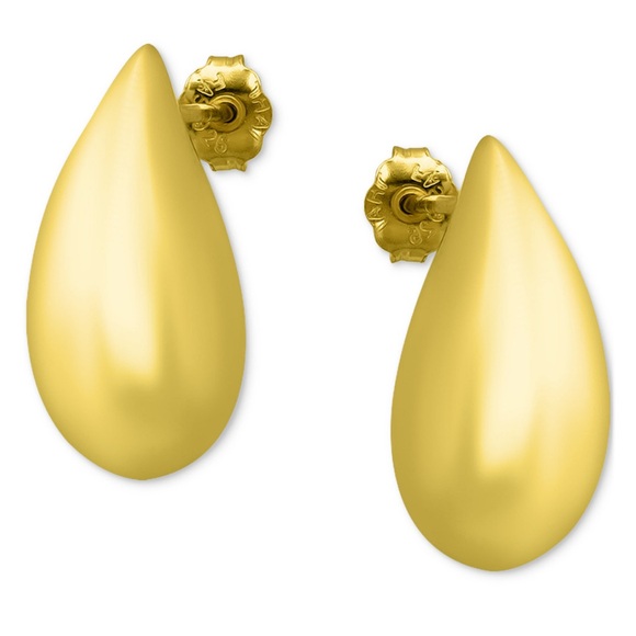 Giani Bernini Sterling Silver Teardrop Stud Earrings - Picture 2 of 4